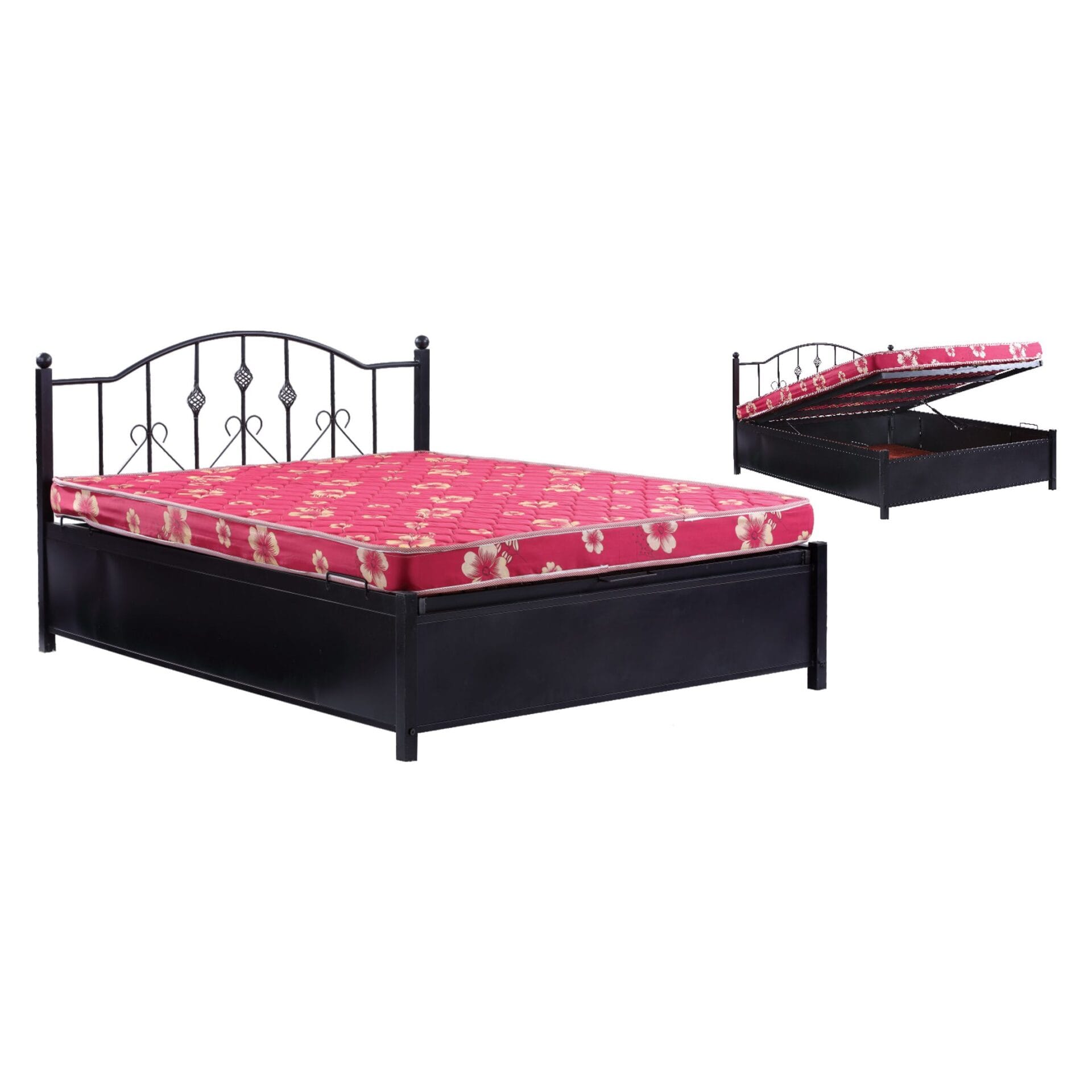 Shuttle Steel Cot with Storage